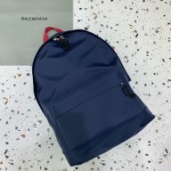 Balenciaga blue Explorer Canvas Backpack with Embroidered logo 2024