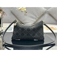Dior Dream bag in black Cannage Cotton with Bead Embroidery 2023
