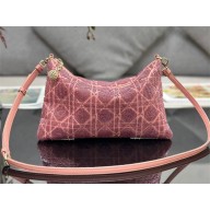 Dior Dream bag in pink Cannage Cotton with Bead Embroidery 2023