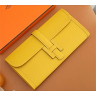 Hermes Jige Elan 29 epsom leather Clutch Bag jaune ambre handmade(original quality)