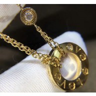 Cartier Real 18k love necklace with diamonds Yellow Gold