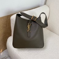 Saint Laurent le 5 à 7 supple small Bag in grained leather 713938 light musk (original quality)