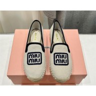 MIU MIU logo-embroidered espadrilles 01 2024