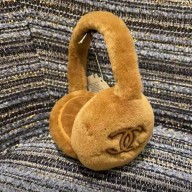 chanel Shearling Lambskin Beige Earmuffs AAA431 2024