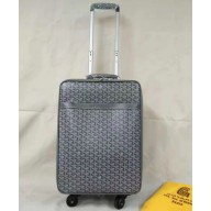 Goyard Rolling Trolley Travel Luggage Bag Gray