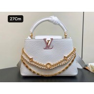 Louis vuitton Capucines BB AG IN Taurillon leather SILVER SEA M12279 2025
