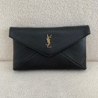 Saint Laurent CASSANDRE large envelope pouch in lambskin black (original quality)