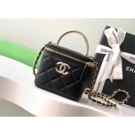 chanel black mini clutch with chain AP4205 2024