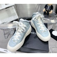 Chanel Lambskin sneakers G46008 blue 2024
