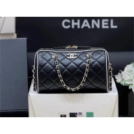 CHANEL Clutch with Chain IN LAMBSKIN AP4515 Black 2025(original quality)
