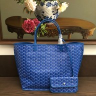 Goyard Anjou Reversible Tote PM/GM Bag Blue