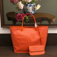 Goyard Anjou Reversible Tote PM/GM Bag orange