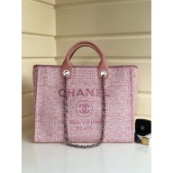 Chanel 2020SS Deauville Medium Shopping Bag A66941 Pink