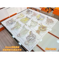 HERMES Tous en Selle scarf 90 blanc / jaune pâle / gris perle 2025