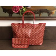 Goyard Saint Louis PM Tote Bag red