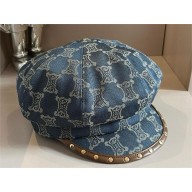 celine cotton baseball cap blue 2024