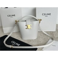 CELINE CREAMY MINI BUCKET LOUISE IN SMOOTH CALFSKIN 2025
