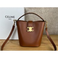 CELINE TAN SMALL BUCKET LOUISE IN SMOOTH CALFSKIN 2025