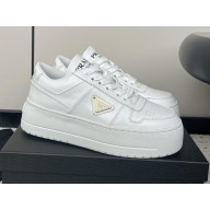 PRADA Downtown Bold leather sneakers White 2024