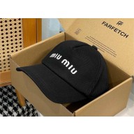 Miu Miu Drill baseball cap 5HC179 black 2024