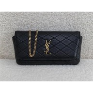 Saint Laurent GABY chain phone holder in lambskin black(original quality)