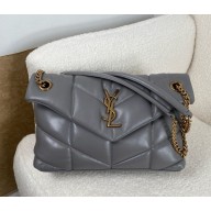 Saint Laurent  puffer small in Nappa leather blue (original quality) 2024