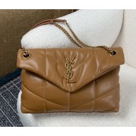 Saint Laurent  puffer small in Nappa leather DARK CORK (original quality) 2024