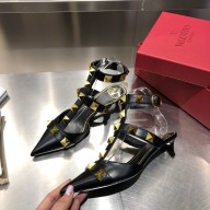 VALENTINO GARAVANI Roman Stud Mule in calfskin 40mm black 2020
