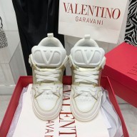 Valentino OPEN SKATE CALFSKIN AND FABRIC SNEAKER gold 2022
