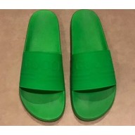 Gucci Logo Rubber Slide Sandals Green 2019