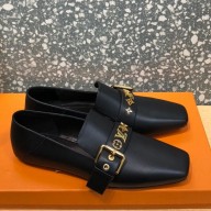 Louis Vuitton Calfskin Casual leather shoes in black  Ls052