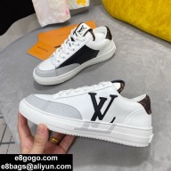 Louis Vuitton Leather material Couple sneakers in white  Ls055