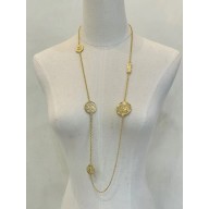chanel gold coin necklace 2024