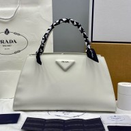 Prada X Raf Simons Cowhide handbag in White Pb021