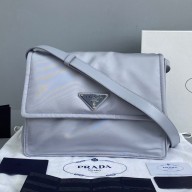 Prada Nylon fabric Sportsexy Messenger bag in Grey Pb025