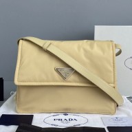 Prada Nylon fabric Sportsexy Messenger bag Yellow Pb026