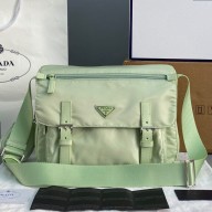 Prada Nylon fabric Sportsexy Messenger bag in Matcha green Pb029