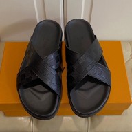 Louis Vuitton Men's Cowhide Surface Rubber Outsole Sandals 02 2021