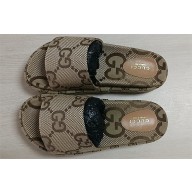 Gucci Platform Maxi GG Canvas Slide Sandals 623212 Beige 2022