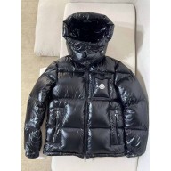 Moncler Logo Hoodie Down Jacket black 2024
