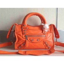 Balenciaga Classic Mini City Bag orange