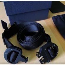 dior 2.5cm nylon belt black