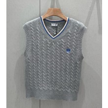 Loewe Vest in cotton grey 2025