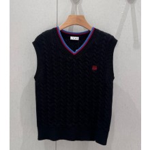 Loewe Vest in cotton black 2025