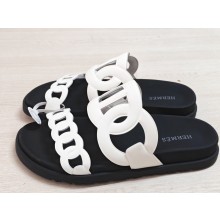 Hermes Extra sandals in Nappa leather White (original quality)
