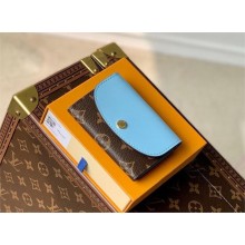 Louis Vuitton Monogram canvas Rosalie Coin Purse Olympe Blue M83583 2024