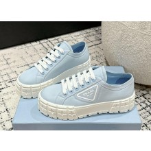 PRADA Double Wheel Re-Nylon gabardine sneakers blue 2024