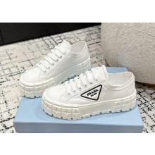 PRADA Double Wheel Re-Nylon gabardine sneakers white 2024