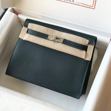 Hermes Evercolor Kelly Danse Shoulder bag in British Green