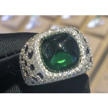 Cubic Zirconia Emerald Ring 25